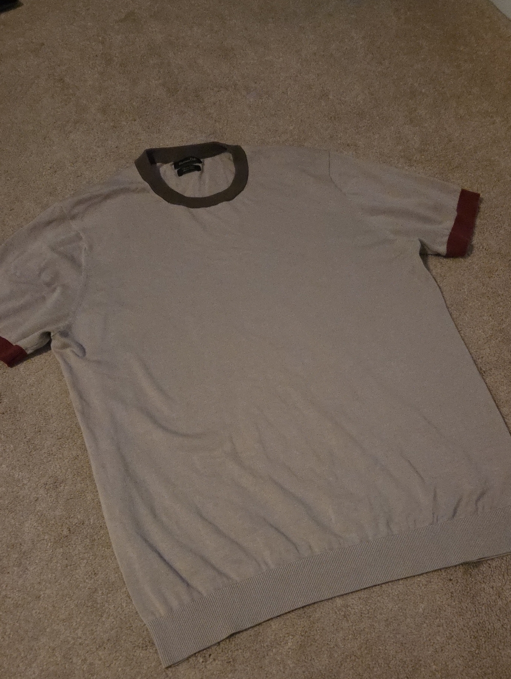 Massimo Dutti Crewneck 1/2 Sleeve Shirt L